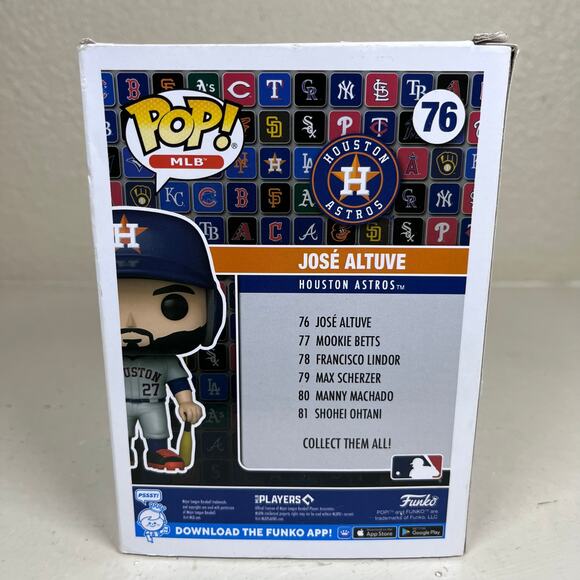FUNKO POP BOBBLE HEAD JOSE ALTUVE HOUSTON ASTROS #76 NEW - Picture 7 of 7